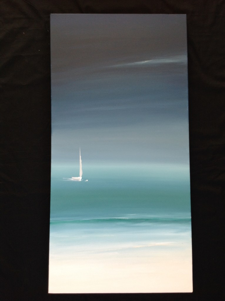 8 p.m. Polkerris, Cornwall Ref 42/14 image size 100cm x 50cm