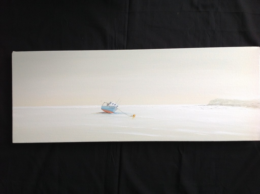 Early Morning On The Parrog, Newport, Pembs Ref 17/15 image size 30cm x 80cm
