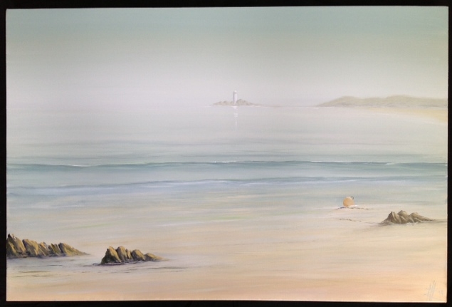 Godrevy Lighthouse, Cornwall image size 90cm x 60cm Ref 36/13