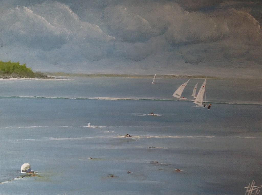 Ecole Nautique - Trebeurden, Brittany image size 38cm x 29cm