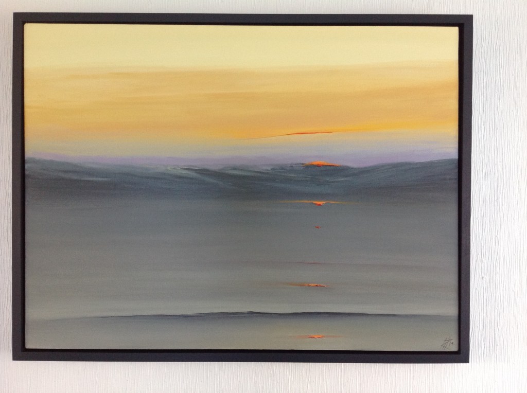 Sunset - Monknash, Vale of Glamorgan Ref 108/14 image size 107cm x 81cm