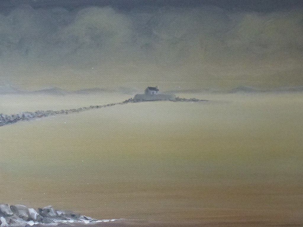 Morning - Porth Cwyfan image size 26cm x 60cm