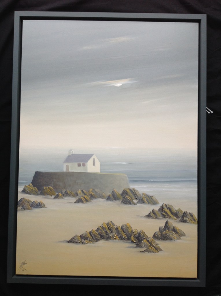 Porth Cwyfan, Anglesey - Evening Light, image size 106cm x 76cm