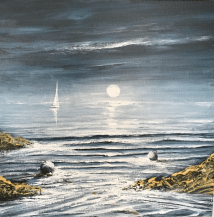 WAITING TO ENTER BARRY IN THE MOONLIGHT 50X50 REF 55 17