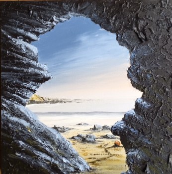 PENBRYN BEACH CEREDIGION IN THE EVENING REF 12 19 50X50