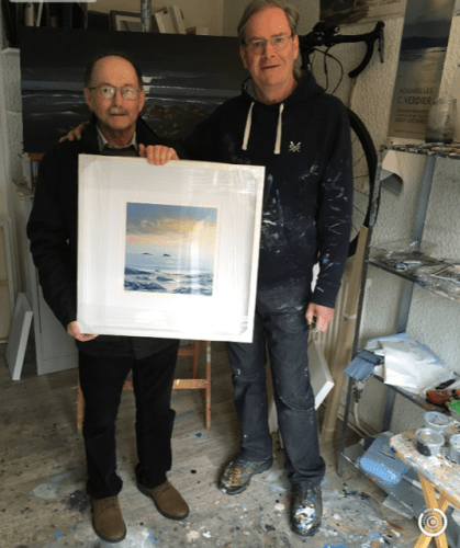 LLANTWIT PRINT DONATION MAYOR DAVID ELLIS