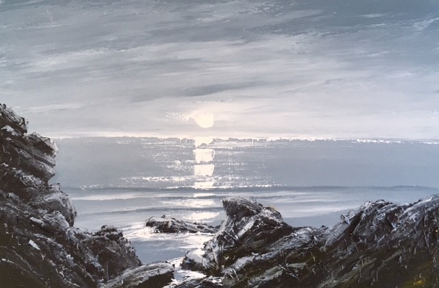 MOONLIGHT - DEEP IN THE ROCKS ROTHERSLADE BAY GOWER 90 18