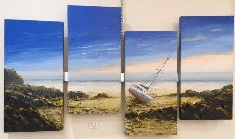 HIGH &amp; DRY PORT EYNON GOWER REF 25 19 QUADTYCH EACH CANVAS 30X60