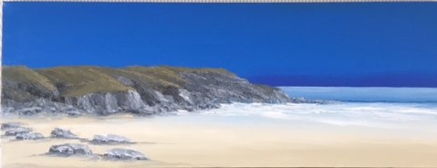 FLAT ROCKS IN EVENING SUNLIGHT SOUTHERNDOWN, S WALES REF 42 19 80X30